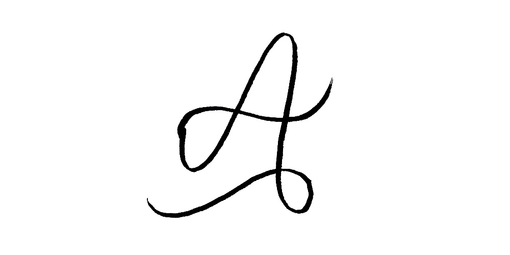 The Letter 'A' I drew originally