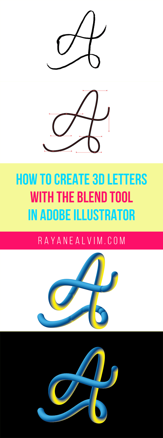How to Create 3D Letters With the Blend Tool in Adobe Illustrator