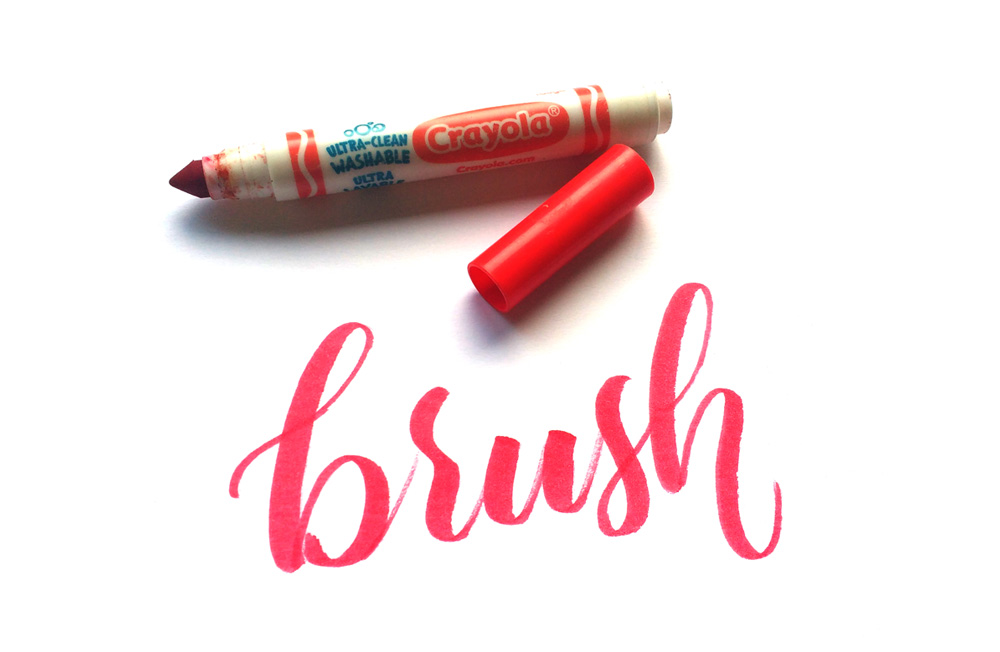 Hand lettering for Beginners with Crayola Supertips Markers