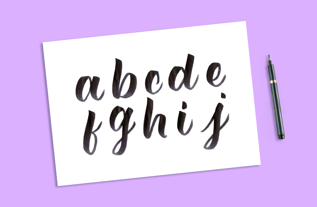 How to Practice Brush Lettering: Practice Letters