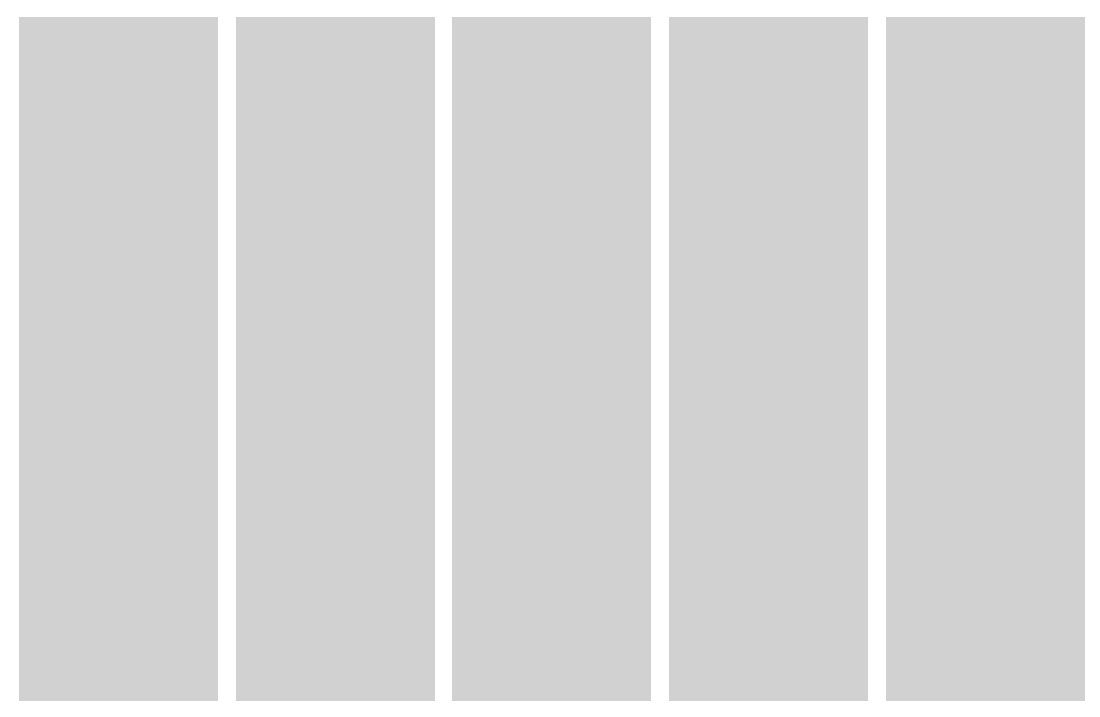 5 grey rectangles