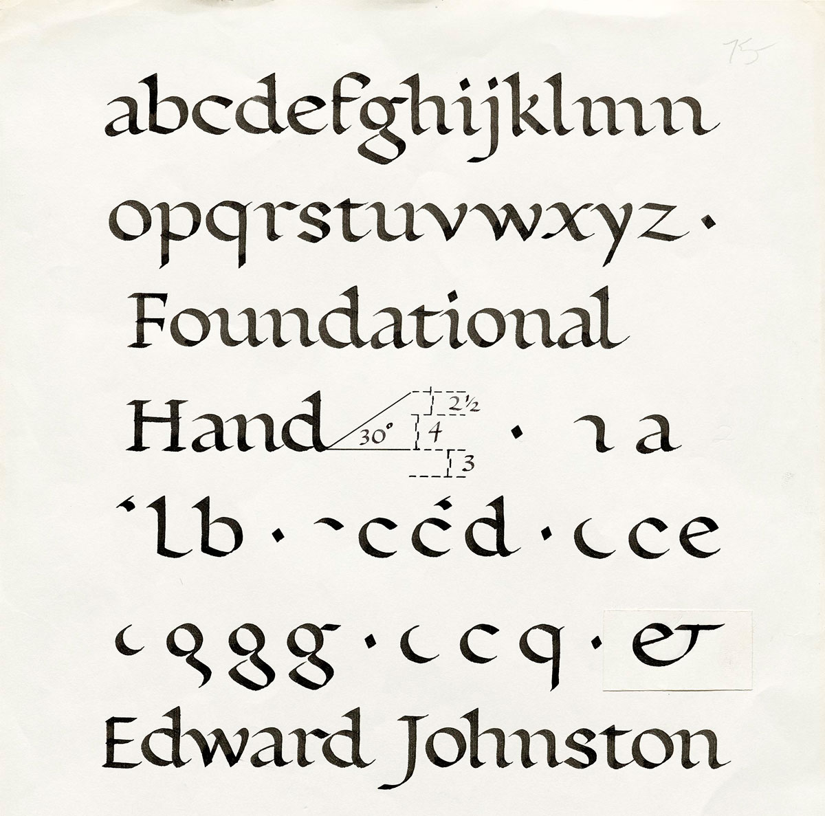 foundational hand edward johnston 1