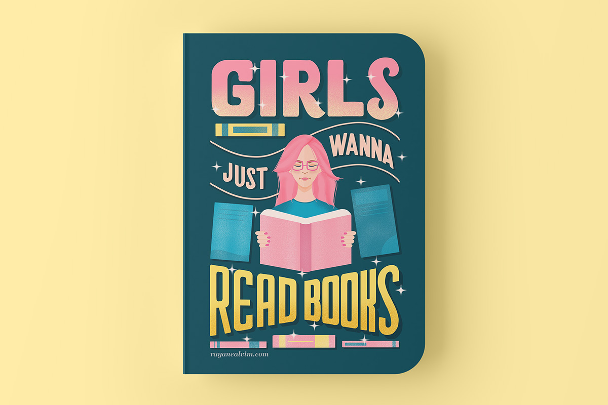 girls just wanna read books reading journal 1