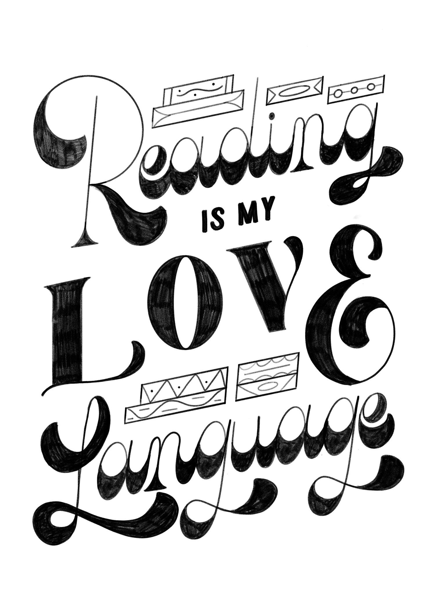 reading is my love language sketch 1