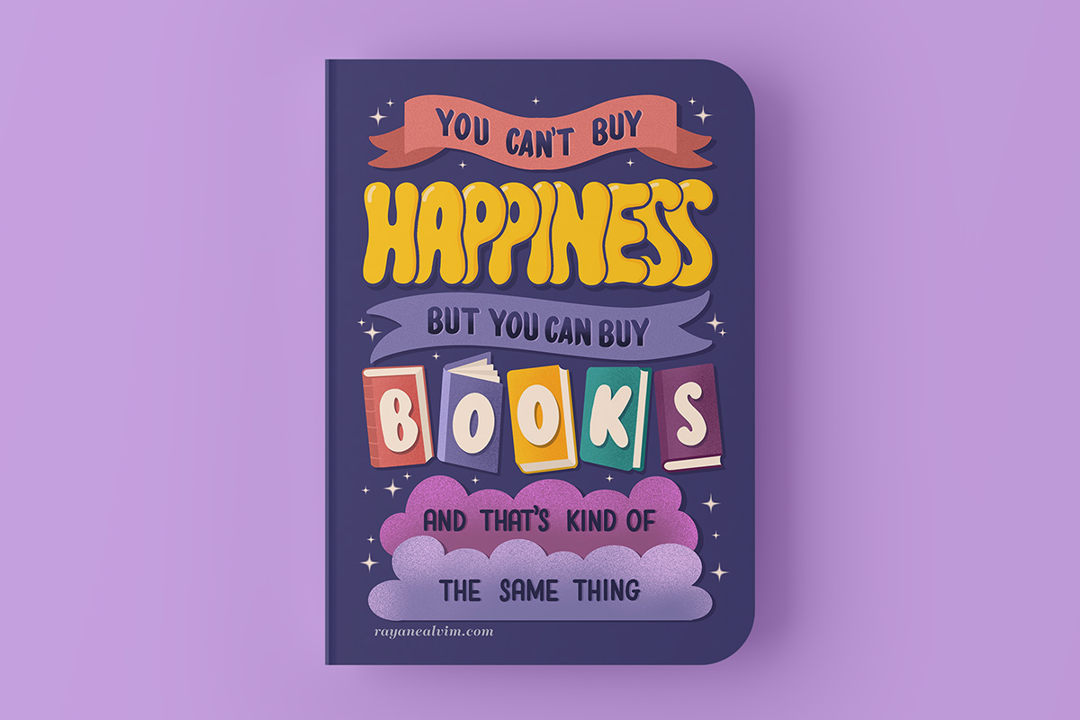 you cant buy happiness but you can buy books reading journal 1