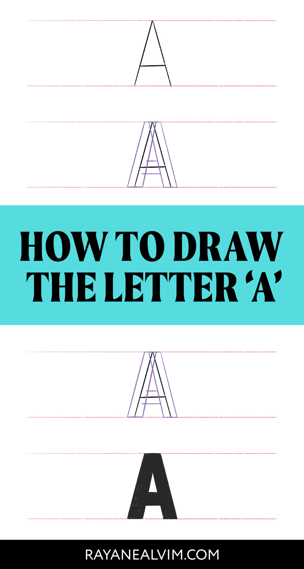 How to Draw the Letter A