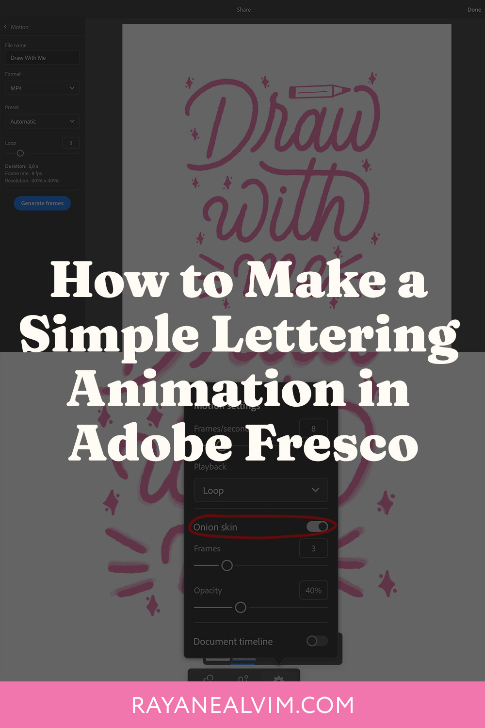 How to Make an Easy Lettering Animation in Adobe Fresco