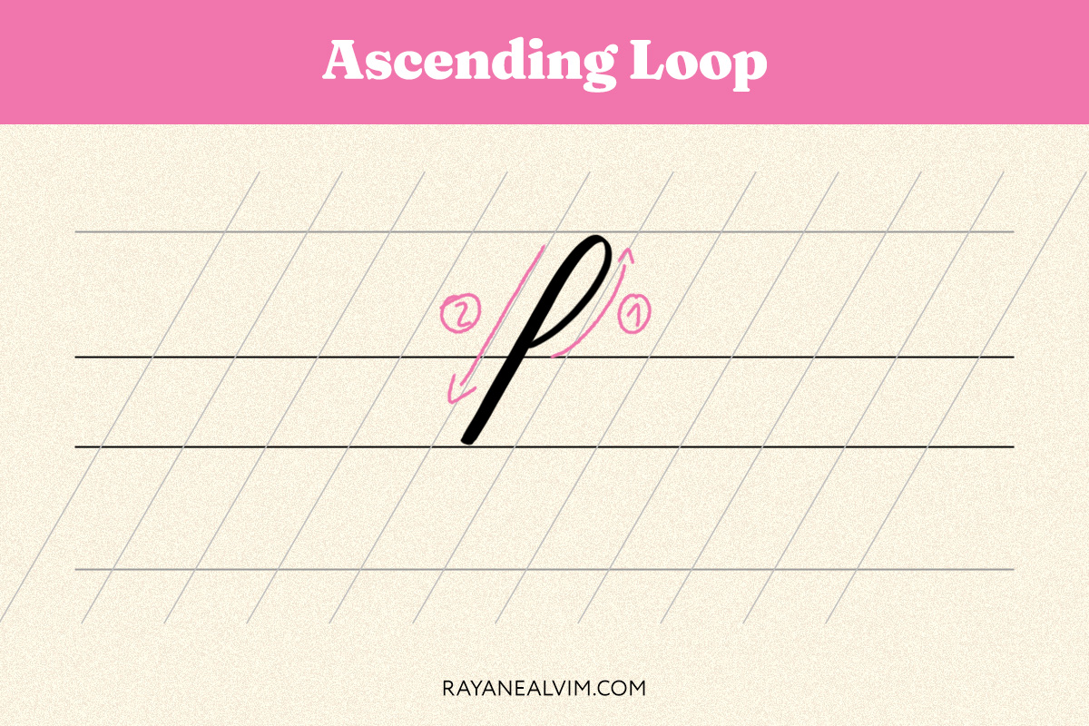 The ascending loop stroke.