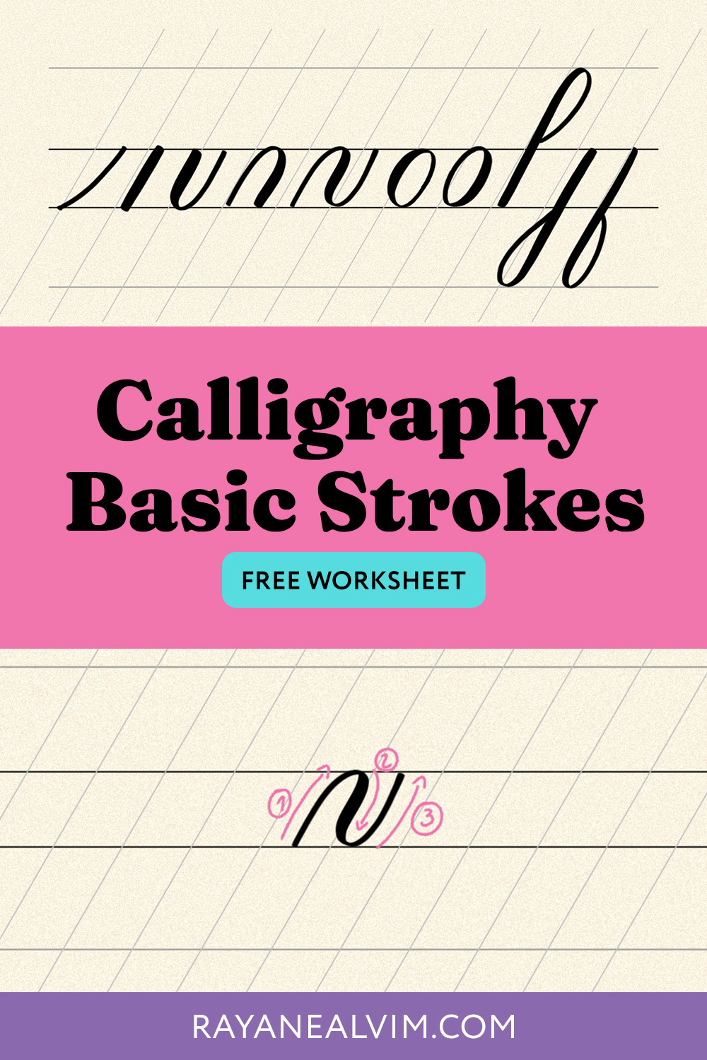 Calligraphy Basic Strokes: The Beginner\'s Guide (+ FREE Worksheet)