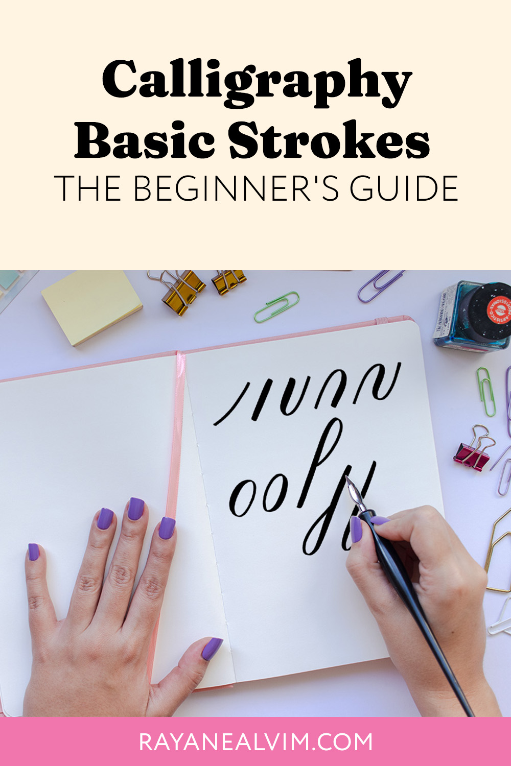 Calligraphy Basic Strokes: The Beginner\'s Guide (+ FREE Worksheet)