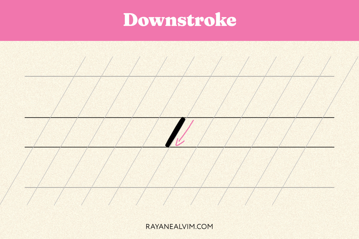 The downstroke.