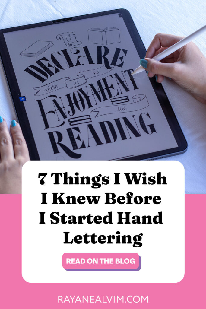 Get ahead with advice I wish someone had shared with me before I started learning hand lettering.