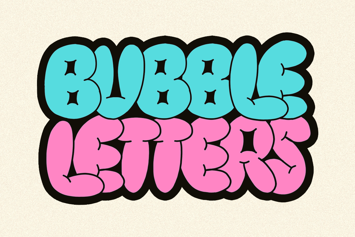 How to Draw Bubble Letters - Step by Step Guide